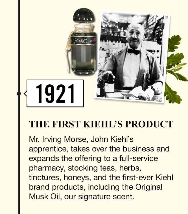 Kiehl's history in the year 1921 mobile photo