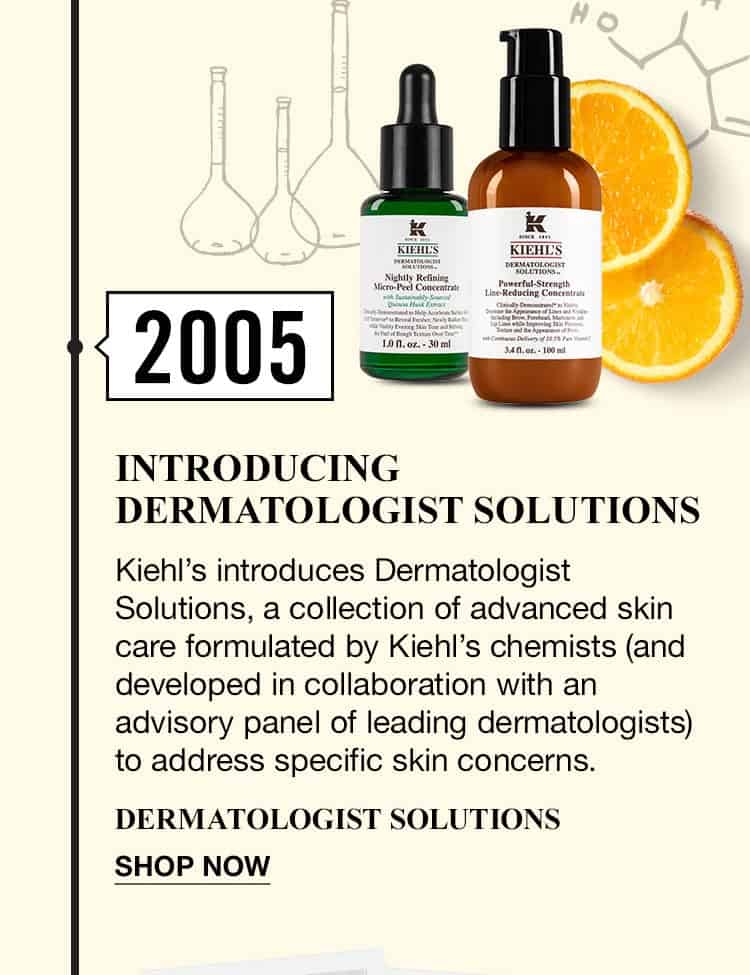 Kiehl's history in the year 2005 mobile photo