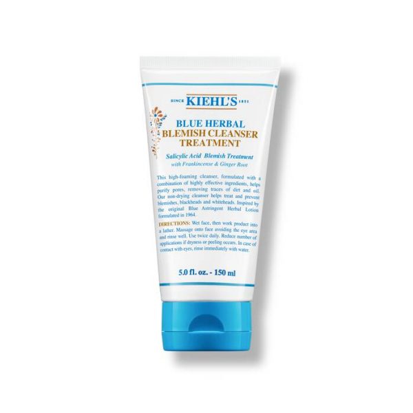 kiehls face cleanser blue herbal blemish cleanser treatment 150ml 000 3605971345586 front