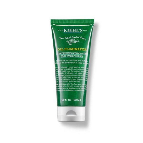 kiehls men face cleanser oil eliminator deep cleansing exfoliating face wash 200ml 000 3605970616205 front