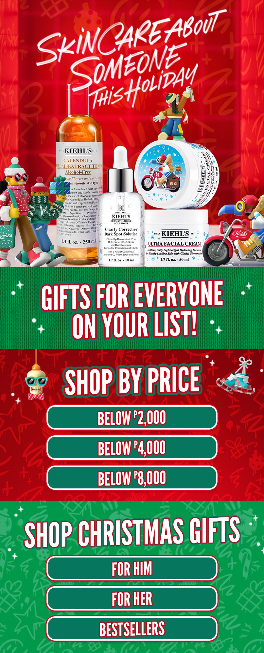 Kiehl's PH Christmas Shop Infographic